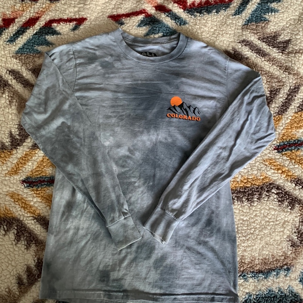 Blue/ grey Tie-dye Colorado long sleeve, size small